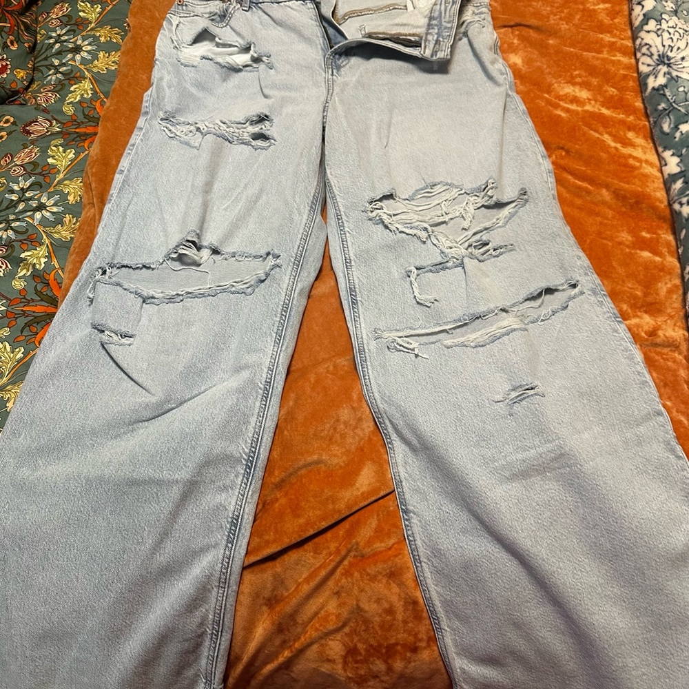 American Eagle Outfitters Light Blue Flare Jeans